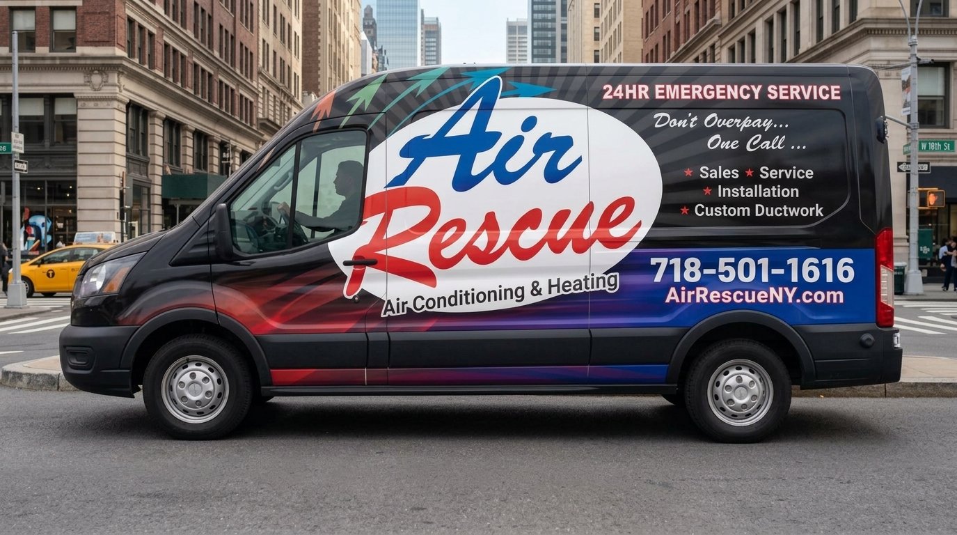 Air Rescue Air Conditioning & Heating service van