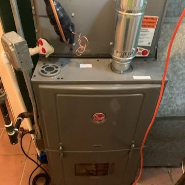 Gas furnace serviced by Air Rescue (project photo)
